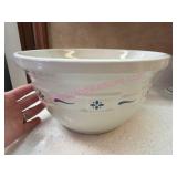 Longaberger Pottery Blue Lrg 10in Mixing Bowl