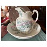 (LR) Antique Maddocks Pitcher & Bowl Set