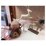 (LR)ï¿½Snowman & Reindeer Table Decorations