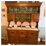 Maple Two Section Dish Cabinet by Keller