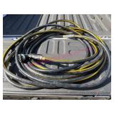 (G) Black 50ft Garden Hose w/Spray Nozzle