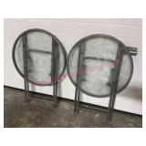 (G)ï¿½2 Folding Patio Side Tables