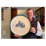 2021 Crofton Stoneware 16in Platter w/Trees