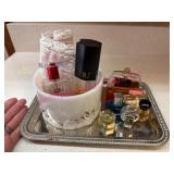 (LR)ï¿½Perfumes & Accessories on Tray