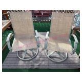 (Porch) 2 Swivel Patio Chairs & 5ï¿½6 Rug