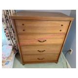 (BR2) 1950s Sumter Wooden 4dr Chest