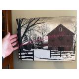 (Entry) Lit ï¿½Christmas Barnï¿½ print by Billy Jacobs