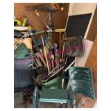 (G)ï¿½Yard Tool-Misc Collection in corner of garage