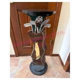 (DR)ï¿½Handpainted Golf Bag-Shaped Wooden Stand