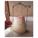 (K) Large Old Wire String Holder