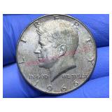 1966 Kennedy Half Dollar Coin