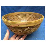 2002 Longaberger Basket Bowl w/Liner