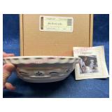 Longaberger Pottery 6in Blue Pie Plate (Small) #3