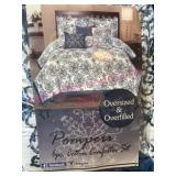 Queen 6-Pc Cotton Comforter Set (used)