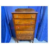 Antique Slender 5-Dr Chest c1910