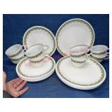 24pcs Corning Corelle Spring Blossom Dishes