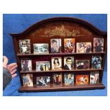 Gone w/ the Wind Porcelain Cards & Rack