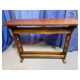 Sturdy Old Oak Entry Table #1