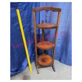 Old Folding Pie Rack, Wood, 3-Tier