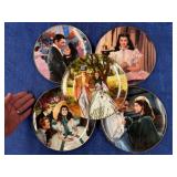 5 Gone w/the Wind Commemorative Plates