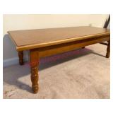 Maple 4ft Coffee Table w/ Turned Legs