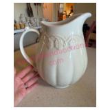 Longaberger Pottery 9in Pitcher