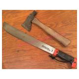(K) Plumb Hatchet & Corona Machete