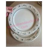 4 Longaberger Pottery Green 10in Plates