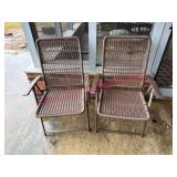 (BP) Brown Plastic Wicker Chairs