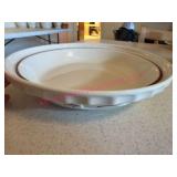 Longaberger Pottery Red 10in Pie Plate