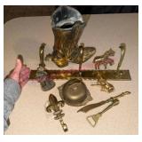 (K) Brass Lot w/Boot, Bell, Wall Hook, Etc