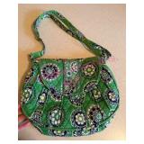 (K) Vera Bradley Green Quilted Purse