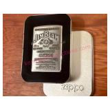 (K) Zippo Jim Beam Lighter w/Tin