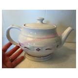 Longaberger Pottery Red Tea Pot