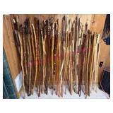 (B) Lot: Handmade Wooden Walking Sticks #4