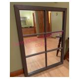 (BR1)ï¿½Wall Mirror w/ 6 Pane Design