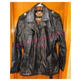 (LR)ï¿½Ladies XXL Harley Leather Coat