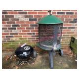 (G) Whalen Firepit/Grill & Little Weber Grill
