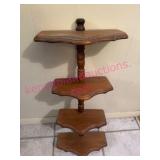 (BR1)ï¿½Wood 4-Tier Wall Shelf w/Scallop Edges