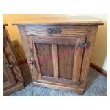 Oak Icebox Lamp Stand #1