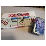 (LR) Mexican Train Dominoes & Monopoly Game