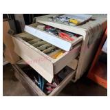 (BARN)ï¿½Hand Tools in Rolling Cabinet