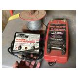 (BARN) 2 Electric Fence Controllers w/Wire