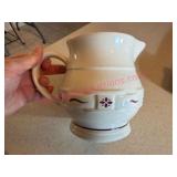 Longaberger Pottery Red 5.5in Pitcher