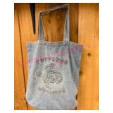 (B) Cheyenne Wyoming Denim Tote Bag