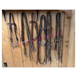 (B) Leather Horse Bridles & Bits