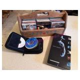 (LR) Music CDs & Wood Tote Collection
