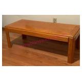 (BR2) Solid Oak Coffee Table 3.5 Feet Long