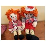 (LR)ï¿½Raggedy Ann & Andy Cloth Dolls