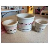 Longaberger Patriotic Crock & Votives